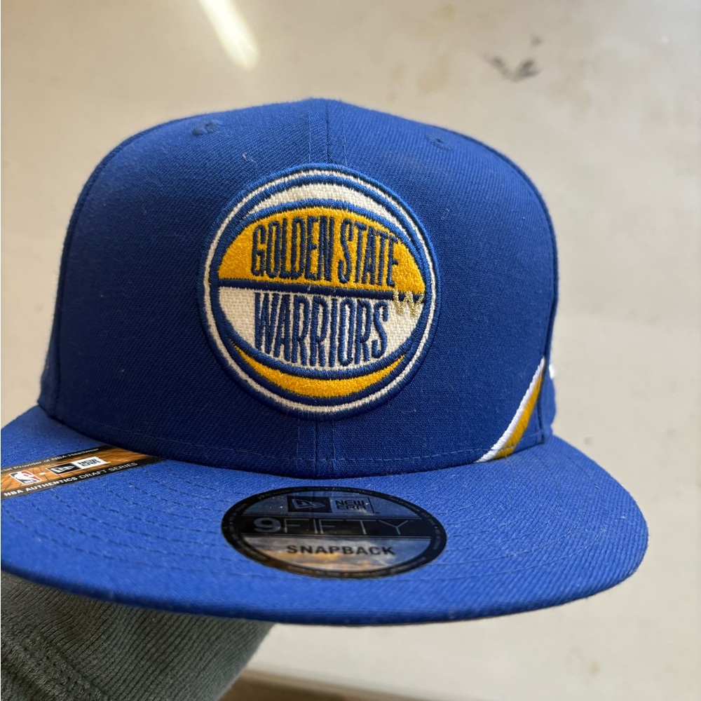New Era Blue and Yellow Warriors Snapback Hat